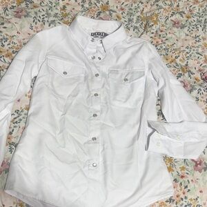 DIXXON White Casual Button Down Shirt